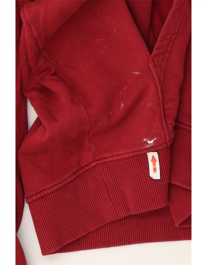 Vans masculino gráfico moletom com capuz médio algodão vermelho