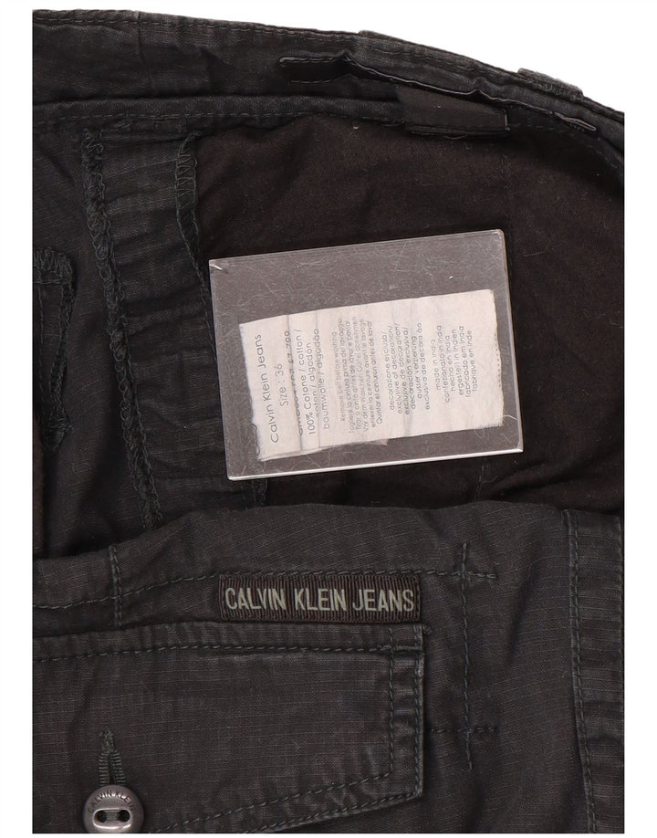 Shorts cargo masculino CALVIN KLEIN W36 grande algodão preto
