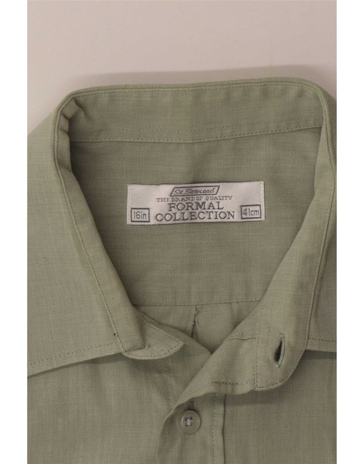Camisa masculina St. Bernard tamanho 41 16 grande verde
