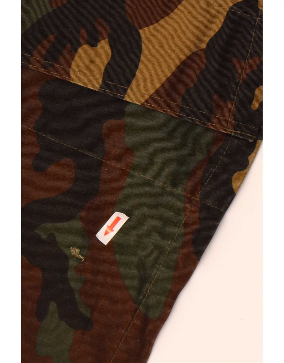 Jaqueta militar masculina vintage UK 42 XL camuflagem multicolorida
