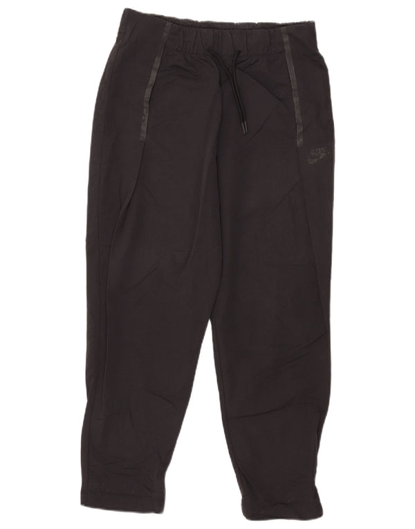 Calça Nike Feminina Crop Tracksuit UK 10 Pequena Preto Nylon