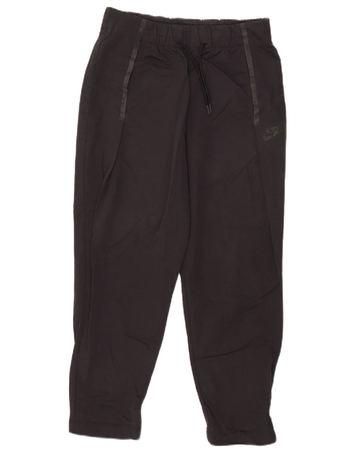 Calça Nike Feminina Crop Tracksuit UK 10 Pequena Preto Nylon