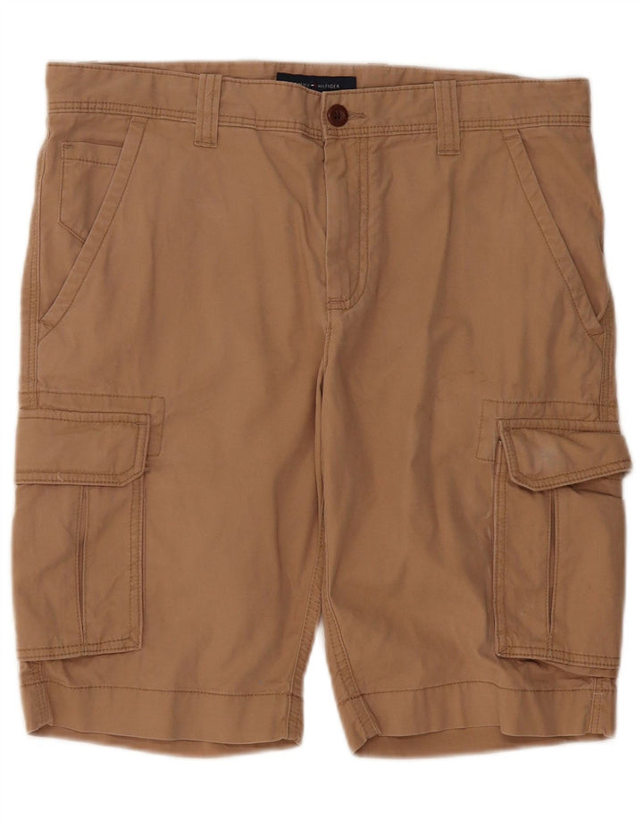 Shorts cargo masculino TOMMY HILFIGER W33 algodão bege médio