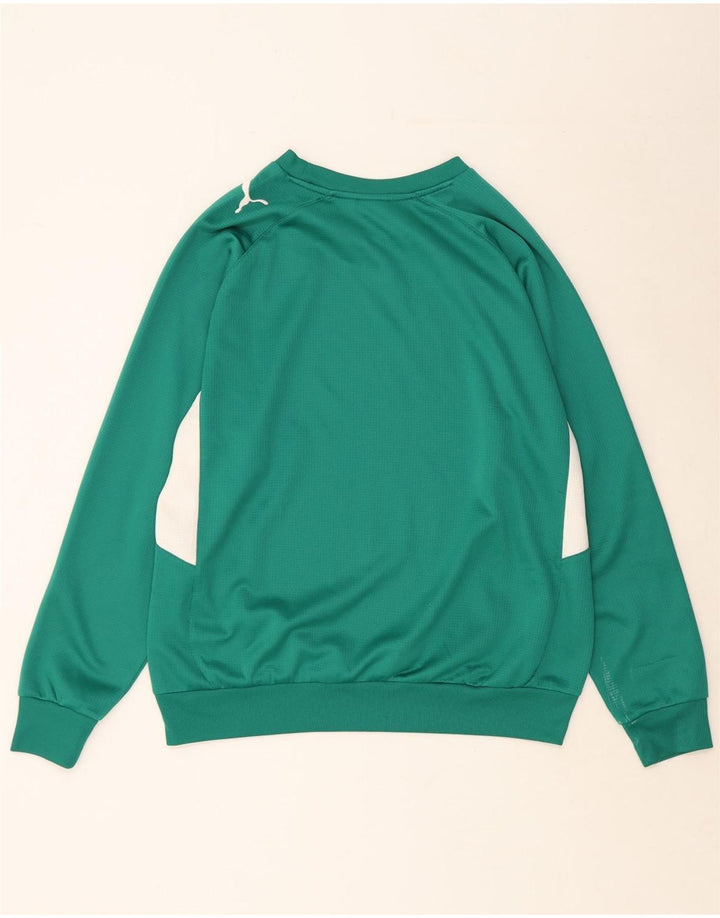PUMA moletom masculino jumper grande verde colorblock poliéster