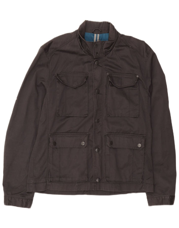 Ted Baker Mens Utility Jacket Size 5 XL Grey Cotton