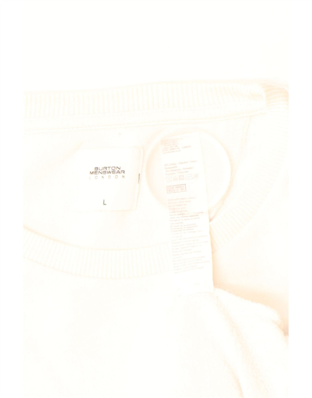 BURTON moletom masculino jumper grande algodão branco