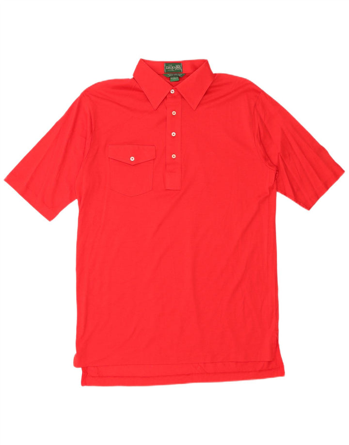 Camisa polo masculina Izod grande algodão vermelho
