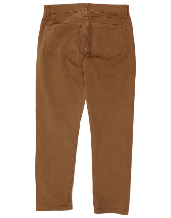 Calça jeans reta masculina Fat Face W32 L30 algodão bege