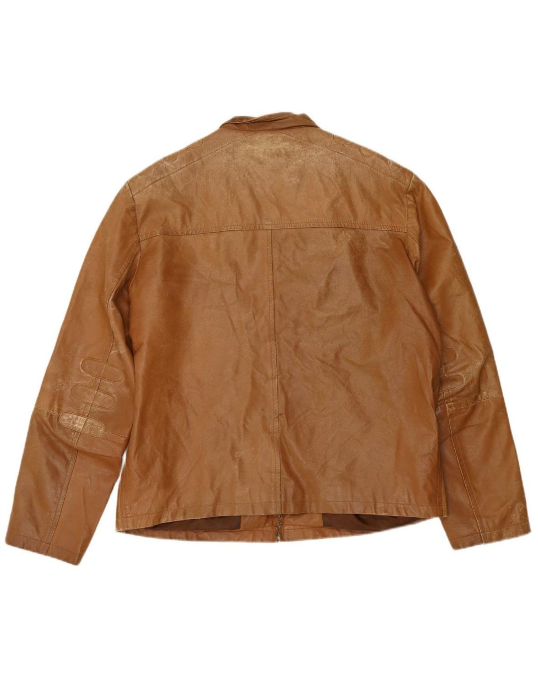Jaqueta de couro masculina CARLO COLUCCI IT 54 2XL couro marrom