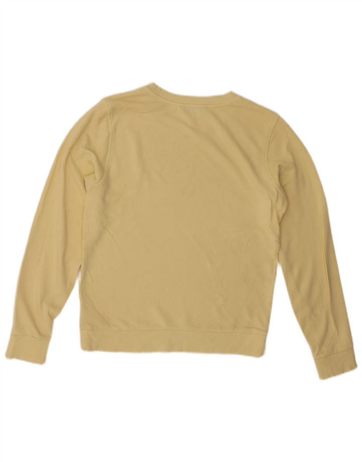 Suéter feminino Marks & Spencer Reino Unido 8 pequeno algodão amarelo