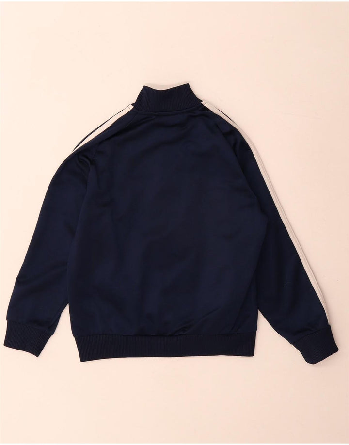 Jaqueta Adidas Meninos Treino Top 7-8 Anos Azul Marinho Colorblock Poliéster