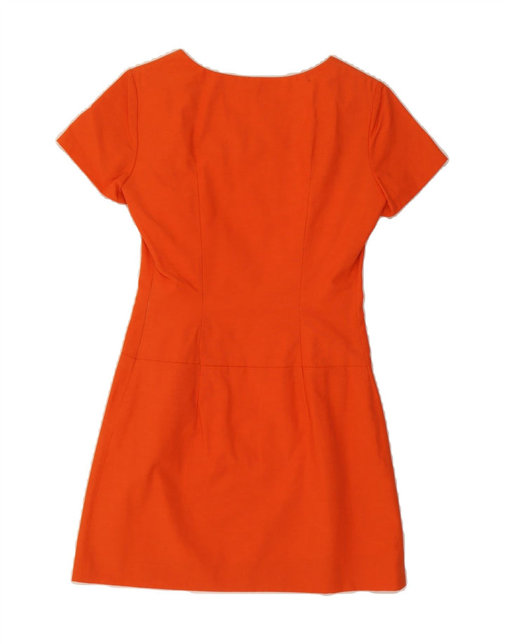 VINTAGE Womens A-Line Dress IT 42 Medium Orange Vintage Vintage and Second-Hand Vintage from Messina Hembry 