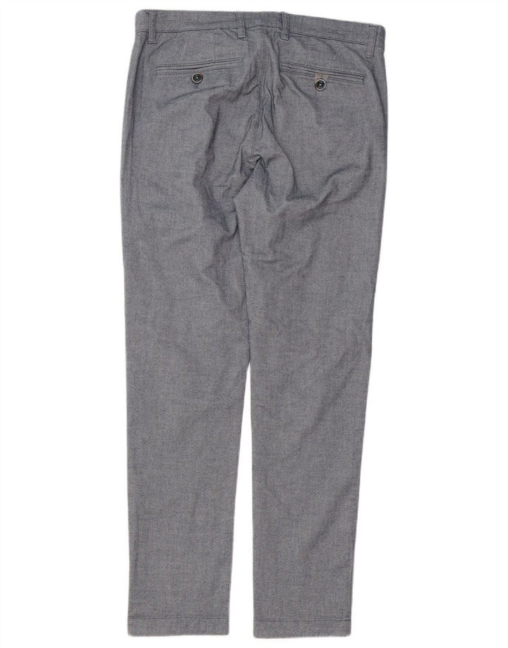 Calça masculina slim Ted Baker W32 L31 algodão cinza
