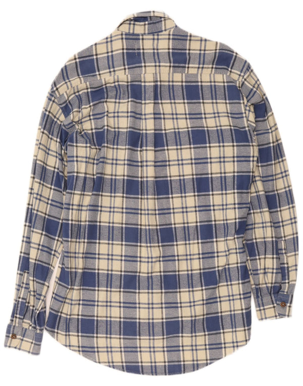 Camisa masculina de flanela Levi's xadrez azul médio