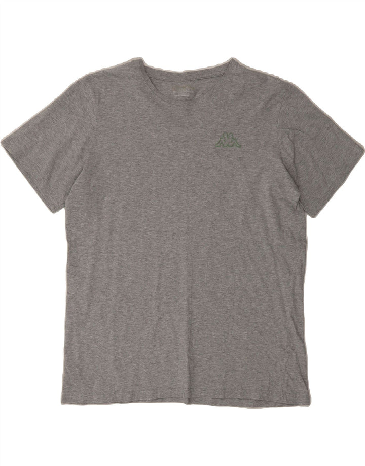 KAPPA Womens T-Shirt Top UK 16 Large Grey Cotton Vintage Kappa and Second-Hand Kappa from Messina Hembry 