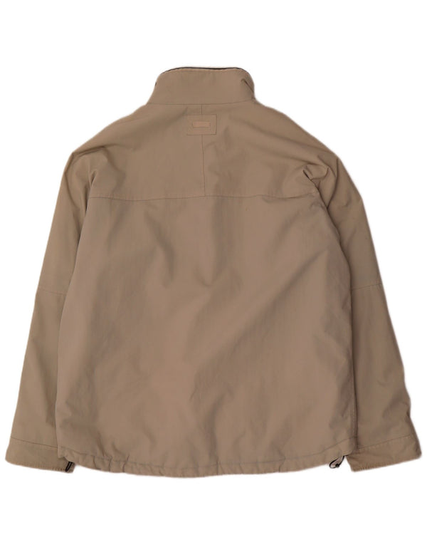 Jaqueta corta-vento masculina Woolrich UK 42 XL bege nylon