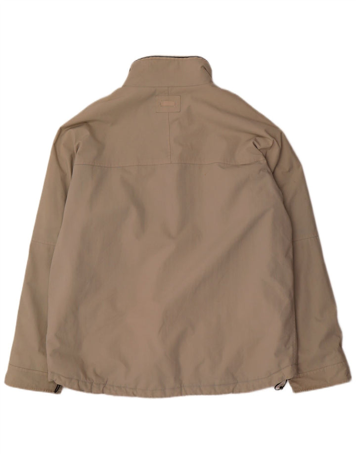 Jaqueta corta-vento masculina Woolrich UK 42 XL bege nylon