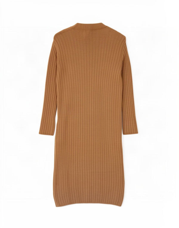 Suéter cardigã feminino Marks & Spencer Longline Reino Unido 10 pequeno bege