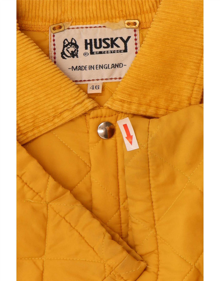 Jaqueta acolchoada masculina Husky UK 46 3XL poliamida amarela