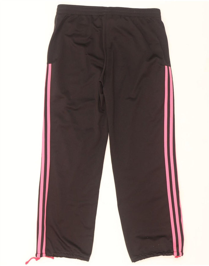 Adidas Womens Graphic Full Tracksuit UK 12/14 Médio Preto Poliéster