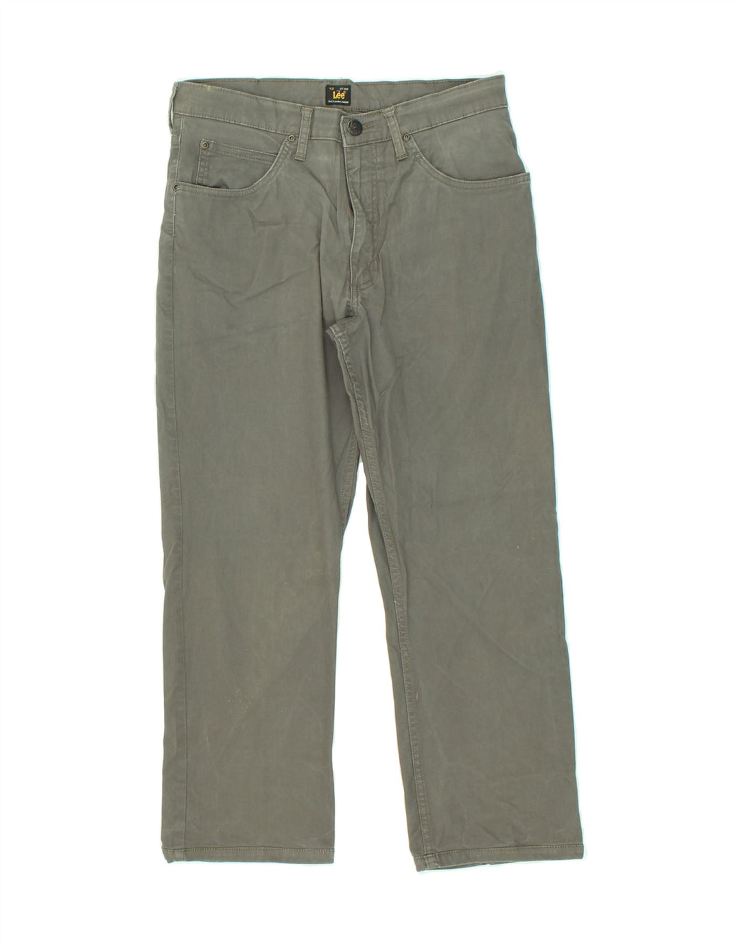 LEE Mens Straight Casual Trousers W31 L24 Grey Cotton | Vintage Lee | Thrift | Second-Hand Lee | Used Clothing | Messina Hembry 
