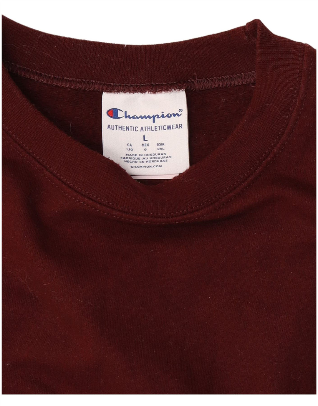 Champion moletom masculino jumper grande algodão Borgonha