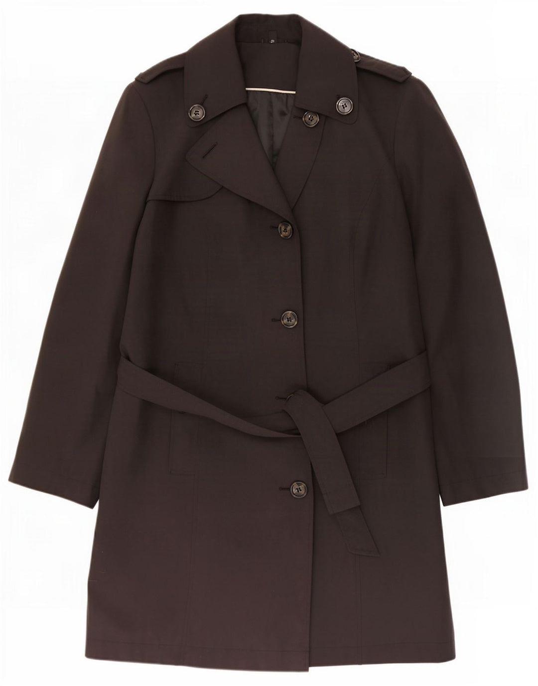 Casaco impermeável feminino Marks & Spencer Reino Unido 22 3XL poliéster preto