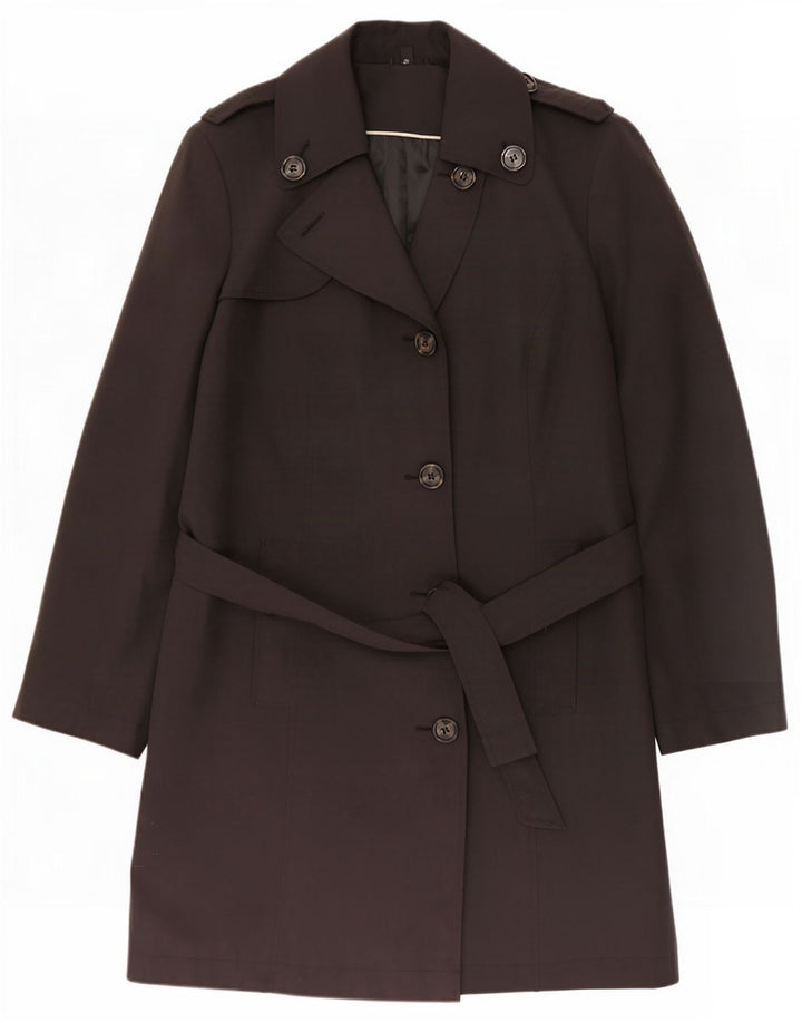 Casaco impermeável feminino Marks & Spencer Reino Unido 22 3XL poliéster preto