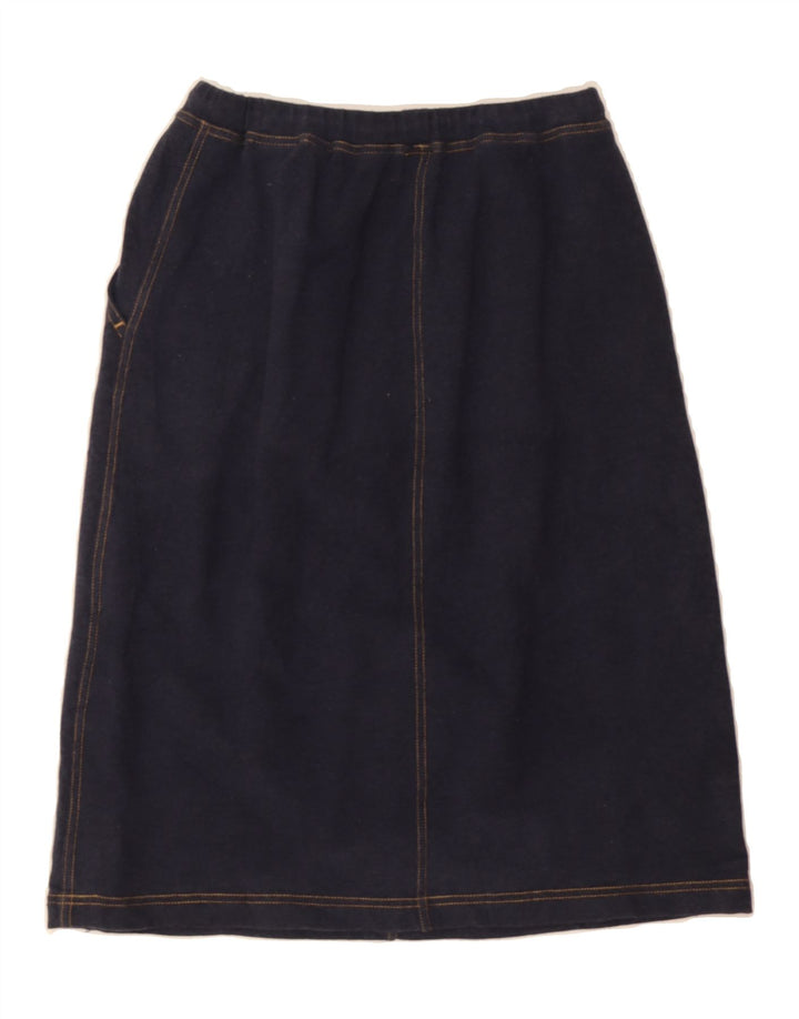 EDDIE BAUER Womens A-Line Skirt Small W24 Navy Blue Cotton Vintage Eddie Bauer and Second-Hand Eddie Bauer from Messina Hembry 