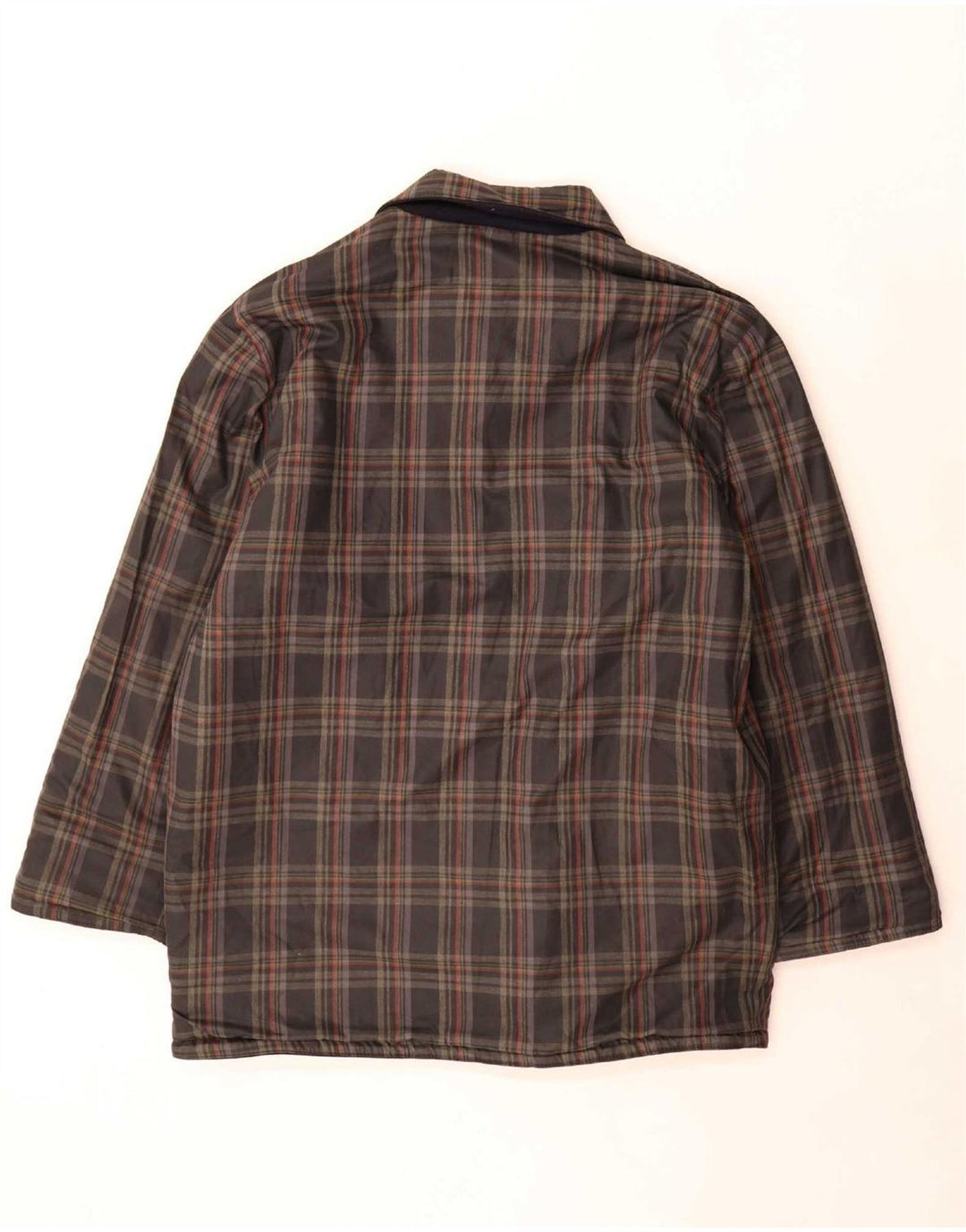 Sobretudo reversível masculino North Pole UK 42 XL lã azul marinho