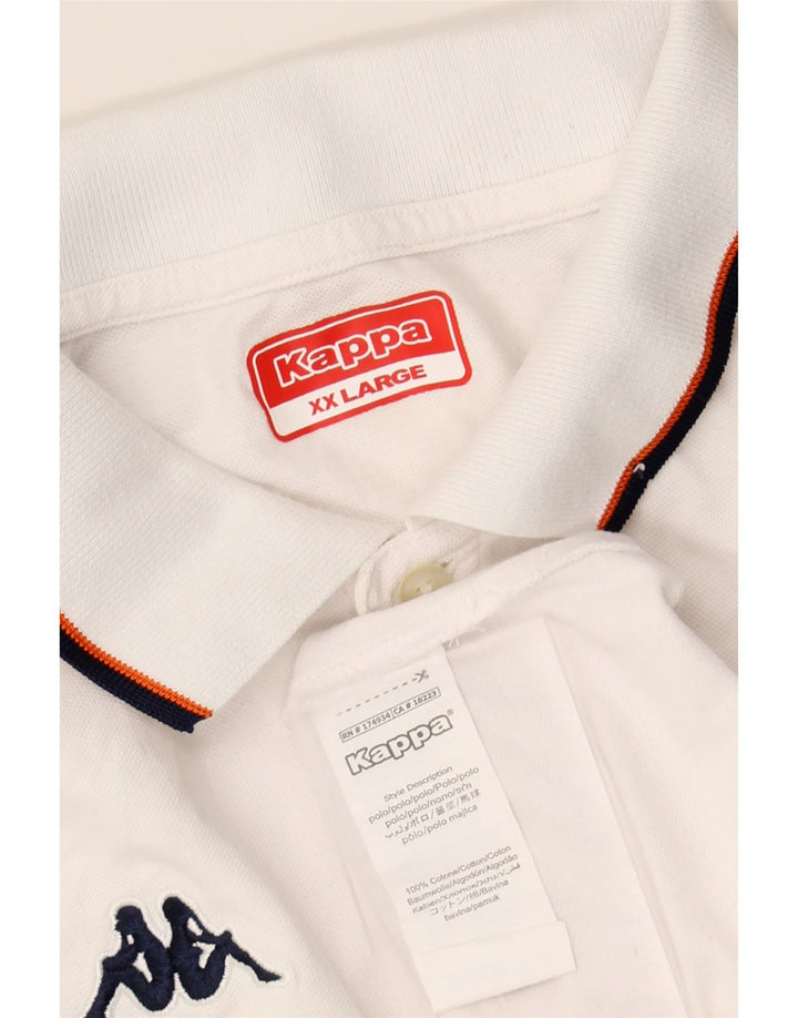 Camisa polo masculina KAPPA 2XL algodão branco