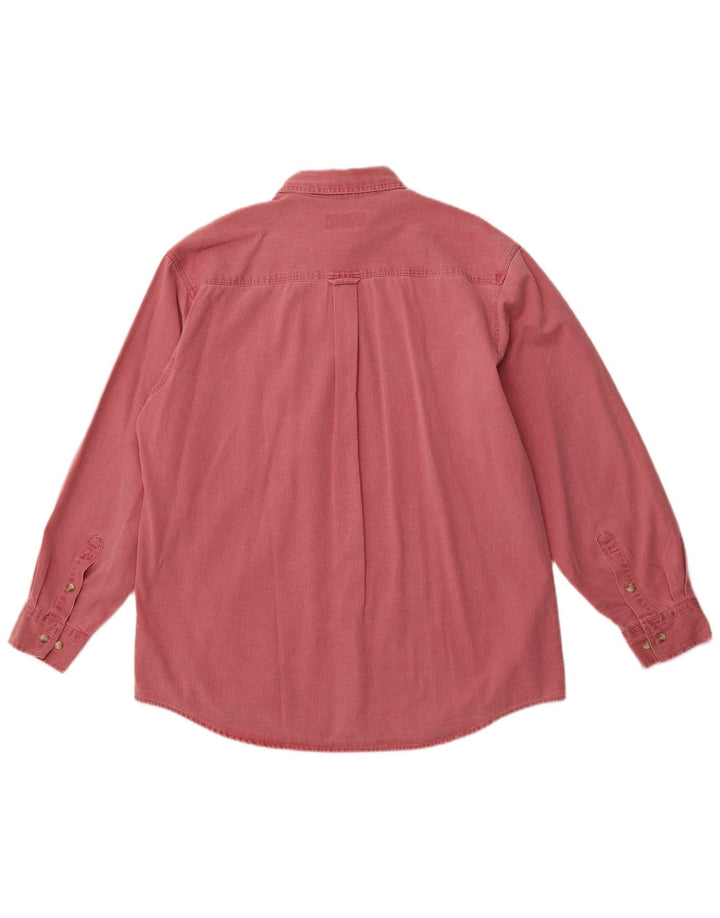 Camisa masculina de veludo cotelê CATAMARAN grande algodão rosa