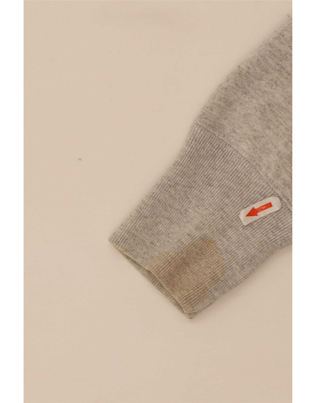 Jumper masculino com capuz gráfico Champion Reverse Weave médio algodão cinza