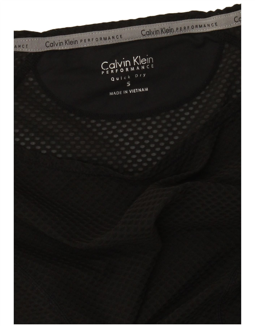 Calvin Klein Top feminino oversized manga comprida Reino Unido 10 pequeno preto
