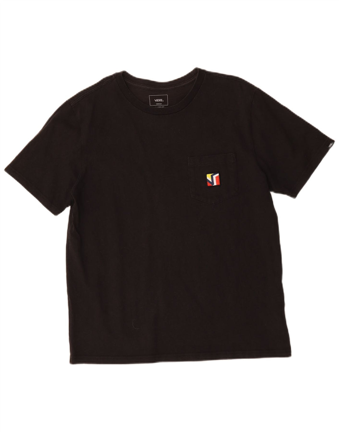 Camiseta Vans Masculina Relaxed Fit Top Médio Algodão Preto