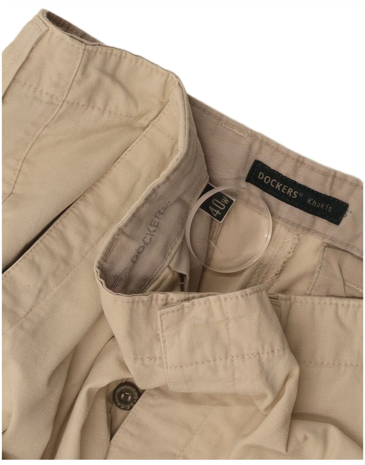 Shorts cargo masculino DOCKERS cáqui W40 XL algodão bege