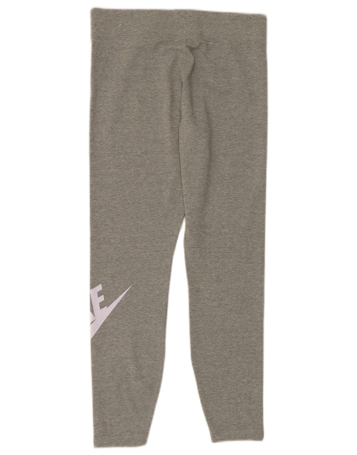 Leggings Nike Femininas Graphic UK 14 Grande Algodão Cinza