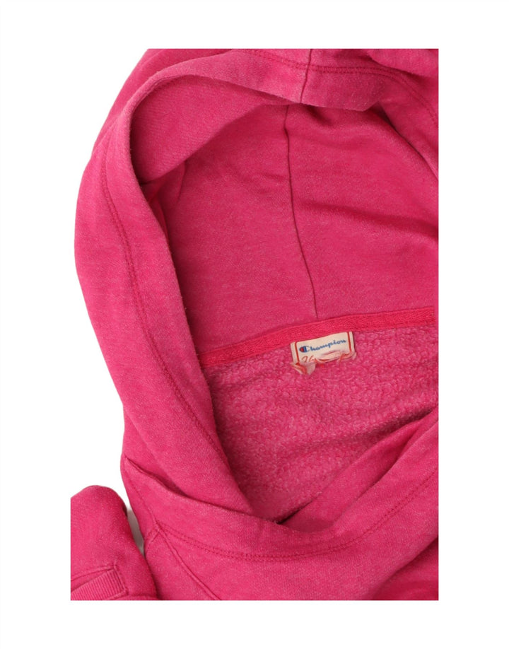 CHAMPION Suéter feminino com capuz gráfico UK 16 grande rosa