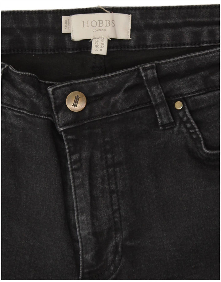 HOBBS Jeans Slim Feminino UK 12 Médio W30 L29 Preto
