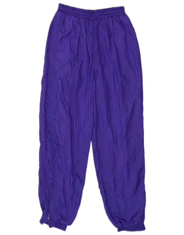 Calça de treino masculina vintage joggers médio roxo nylon