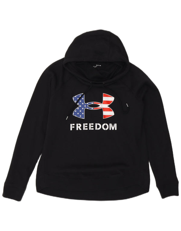 Under Armour feminino gráfico oversized moletom com capuz Reino Unido 10 pequeno preto