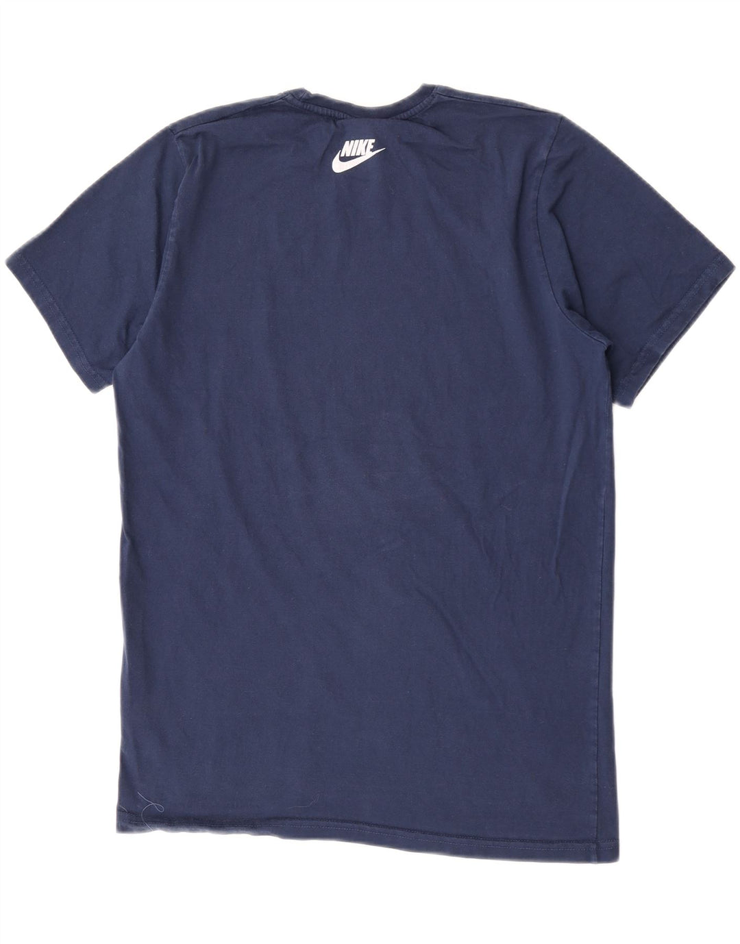 Camiseta Nike masculina gráfica grande algodão azul marinho