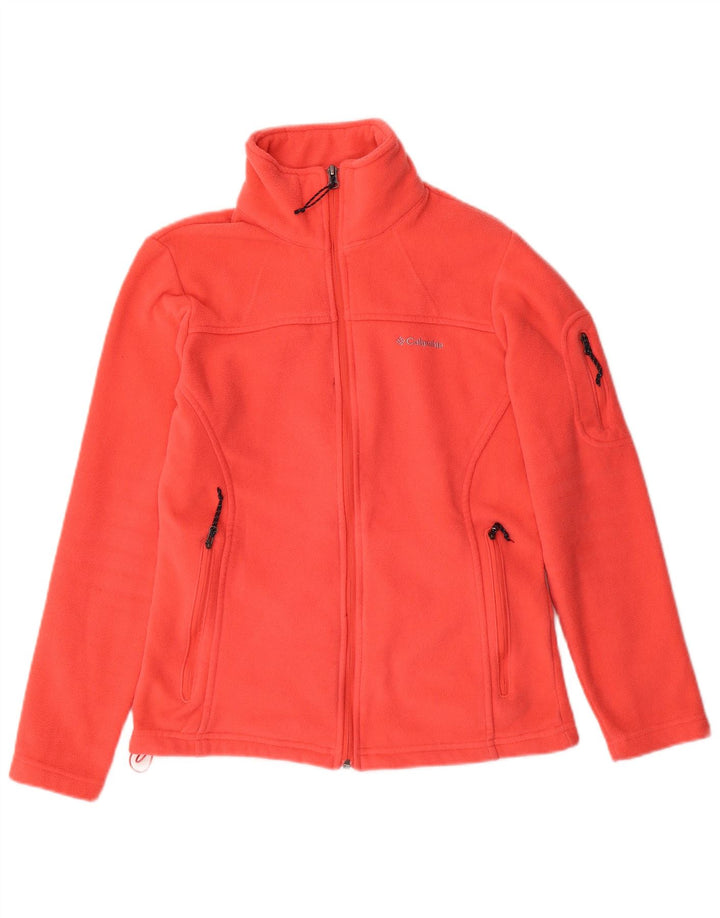 Jaqueta de lã feminina COLUMBIA UK 10 poliéster laranja pequeno