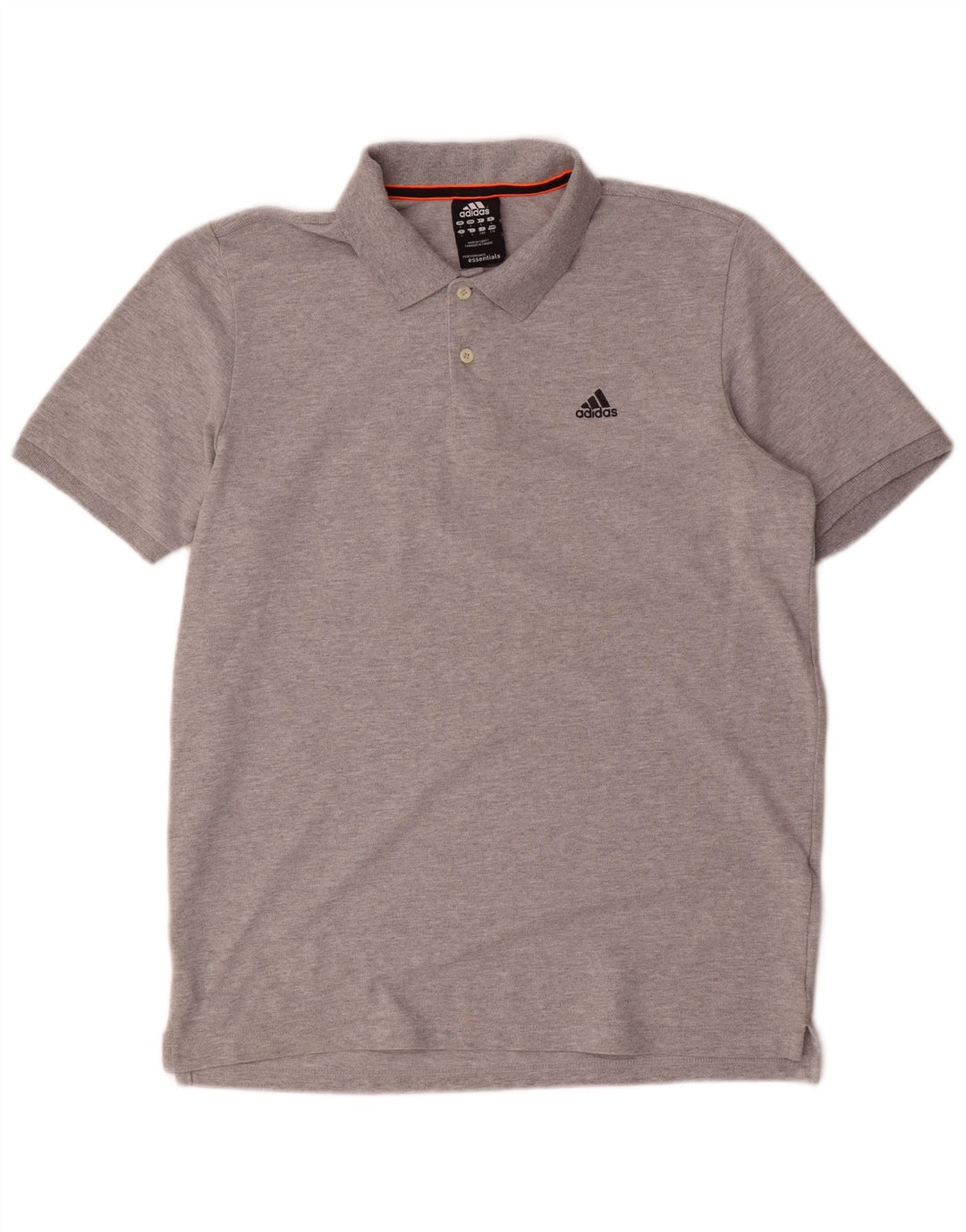 Camisa polo masculina Adidas Climalite grande algodão cinza