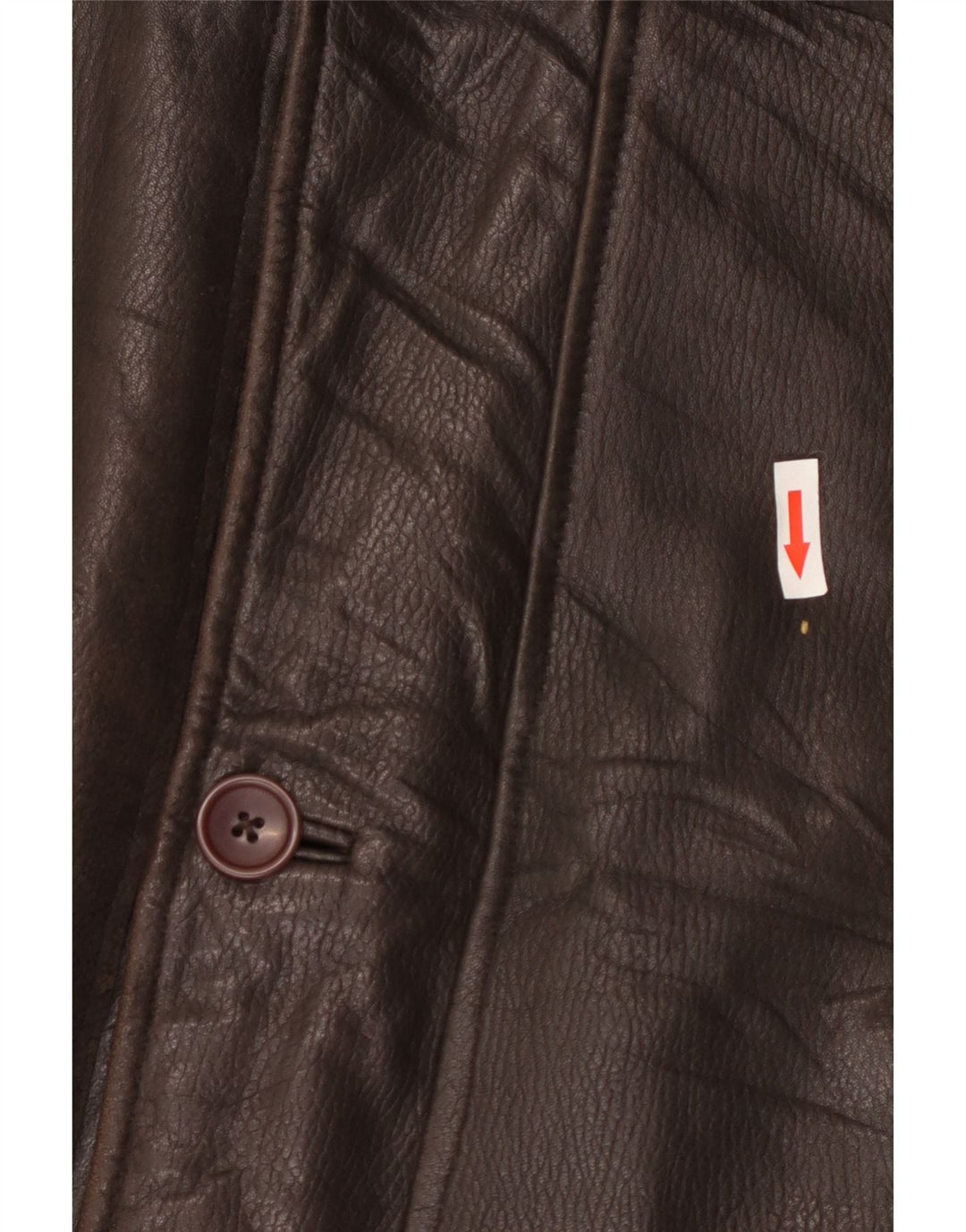 Casaco de couro masculino Blackthorn IT 52 XL couro marrom