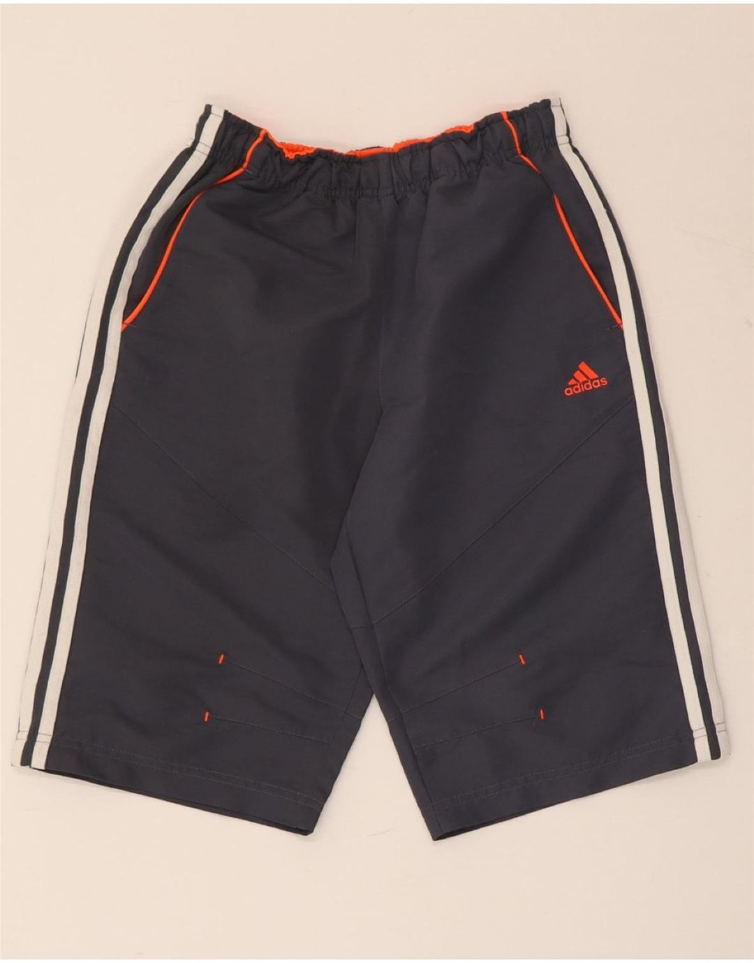 ADIDAS Boys Sport Shorts 13-14 Years  Navy Blue Polyester
