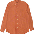 IZOD Mens Shirt Medium Orange Cotton Vintage Izod and Second-Hand Izod from Messina Hembry 