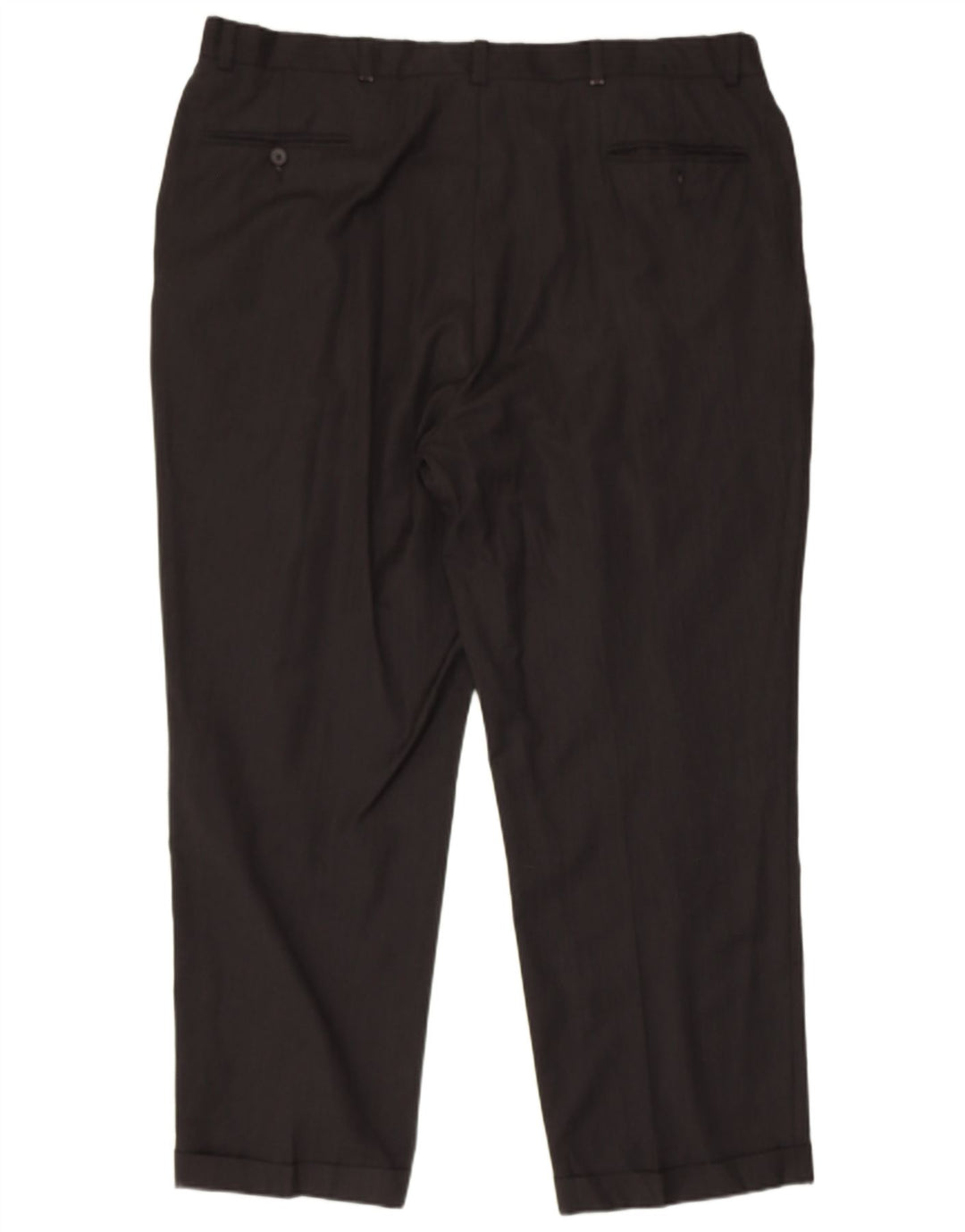 Calça feminina NAUTICA com pegged terno W42 L29 lã preta