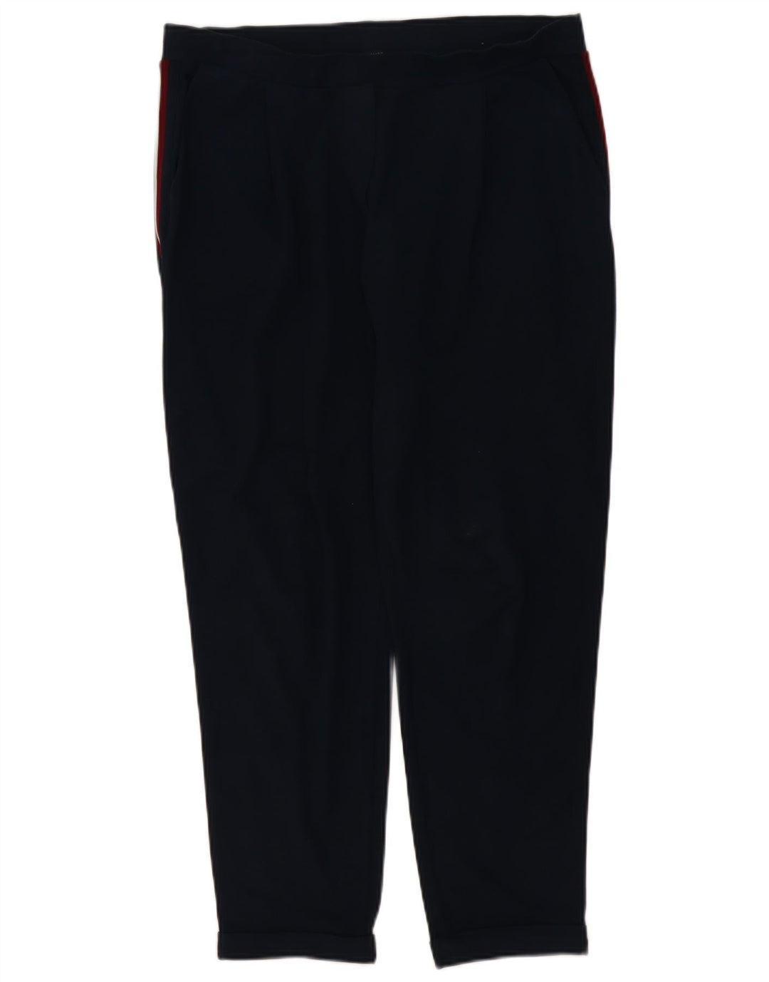 Calça casual justa feminina Marks & Spencer W36 L28 azul marinho
