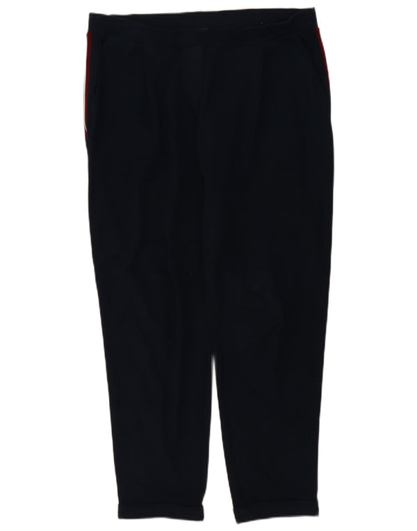 Calça casual justa feminina Marks & Spencer W36 L28 azul marinho